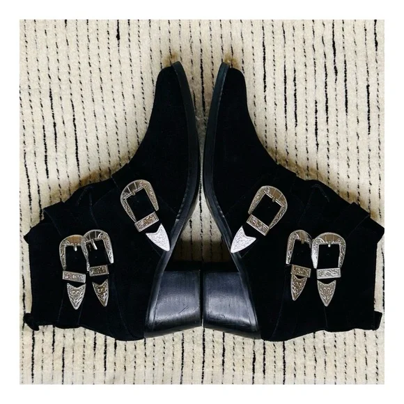 ASOS Rocker And Roller Western Buckle Ankle Boots Size 6. - Picture 4 of 13